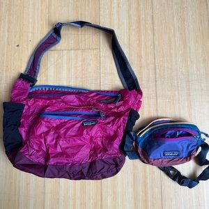 Patagonia bundle: Black Hole hip pack and Lightweight Courier